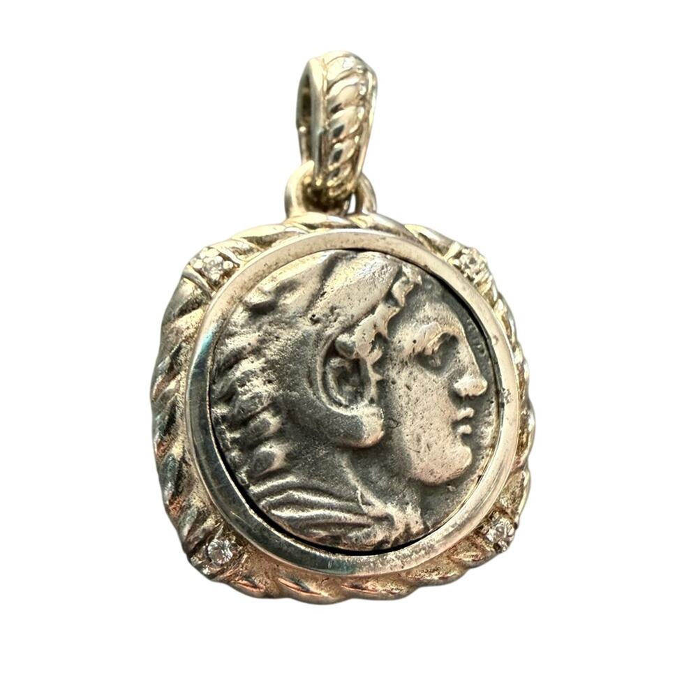 Judith Ripka VINTAGE 925 Sterling Silver Pendant for a Necklace